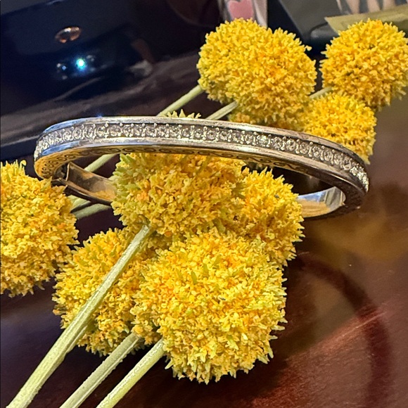 Brighton Secret of love Elegant Silver Bangle Bracelet hinged - Picture 5 of 5